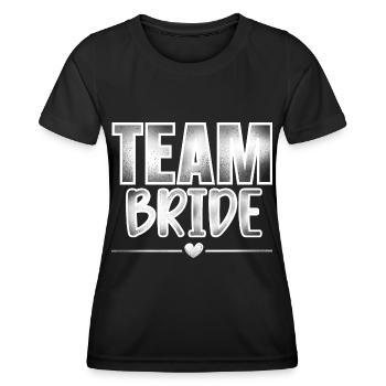 Team Bride - Women's Functional T-Shirt - black - Front - AI Model Female 172 light (172cm)
