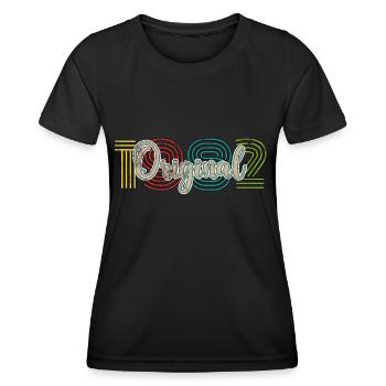 Original 1982 - T-shirt sport Femme - noir - Devant - AI Model Female 172 light (172cm)