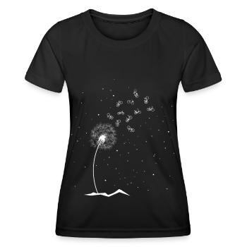 Pusteblume Bicycles - (F.m) - Women's Functional T-Shirt - black - Front - AI Model Female 172 light (172cm)