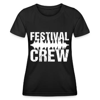 Festival Crew Music Festival Party - Women's Functional T-Shirt - black - Front - AI Model Female 172 light (172cm)