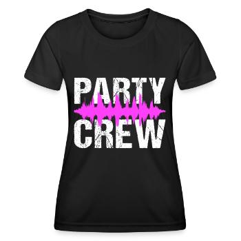 Party Crew Music Festival - Women's Functional T-Shirt - black - Front - AI Model Female 172 light (172cm)
