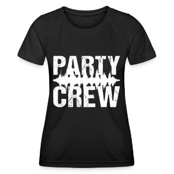Party Crew Music Party - Women's Functional T-Shirt - black - Front - AI Model Female 172 light (172cm)