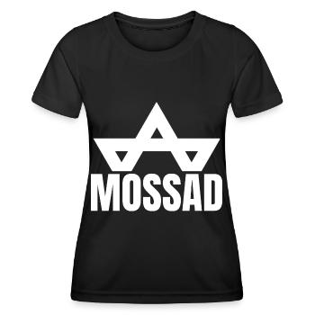 Mossad Israel Israeli Intelligence Tel Aviv - Women's Functional T-Shirt - black - Front - AI Model Female 172 light (172cm)