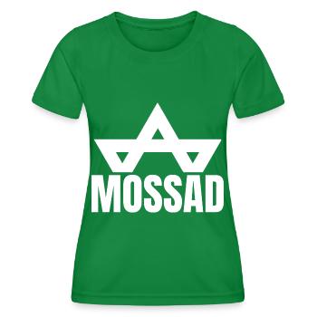 Mossad Israël Renseignement israélien Tel Aviv - T-shirt sport Femme - vert - Devant - AI Model Female 172 dark (172cm)