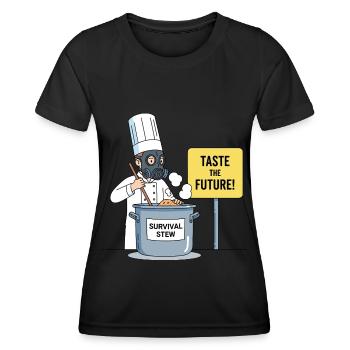 Taste the Future ! - Women's Functional T-Shirt - black - Front - AI Model Female 172 light (172cm)