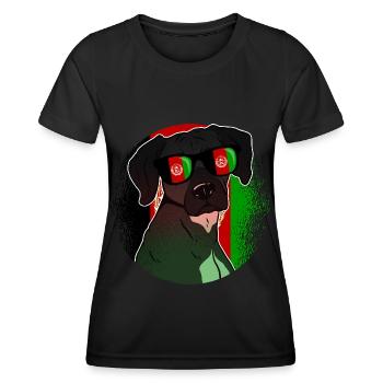 Afghanistan - T-shirt sport Femme - noir - Devant - AI Model Female 172 light (172cm)