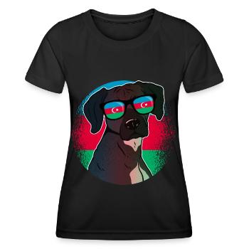 Azerbaïdjan - T-shirt sport Femme - noir - Devant - AI Model Female 172 light (172cm)