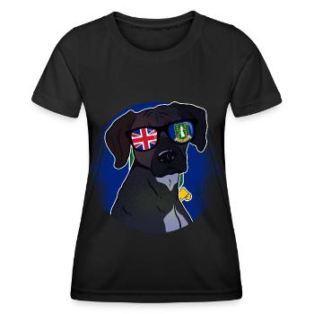 Britische Jungferninseln - Frauen Funktions-T-Shirt - Schwarz - Vorne - AI Model Female 172 light (172cm)