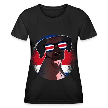 Costa Rica - Frauen Funktions-T-Shirt - Schwarz - Vorne - AI Model Female 172 light (172cm)