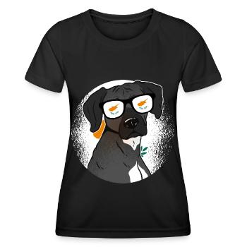 Zypern - Frauen Funktions-T-Shirt - Schwarz - Vorne - AI Model Female 172 light (172cm)