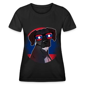 Laos - Frauen Funktions-T-Shirt - Schwarz - Vorne - AI Model Female 172 light (172cm)