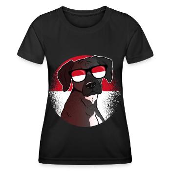 Monaco - Frauen Funktions-T-Shirt - Schwarz - Vorne - AI Model Female 172 light (172cm)
