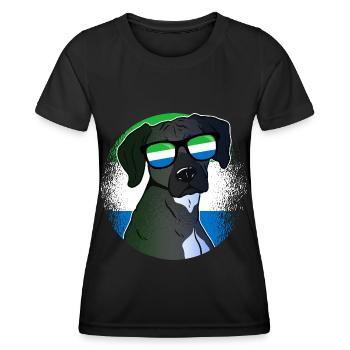 Sierra Leone - Frauen Funktions-T-Shirt - Schwarz - Vorne - AI Model Female 172 light (172cm)