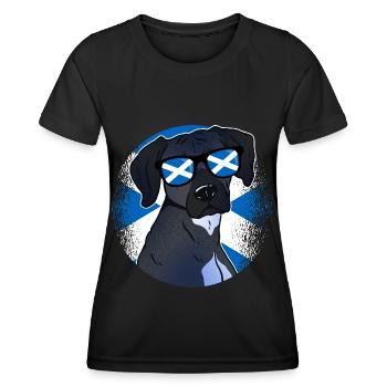 Ecosse - T-shirt sport Femme - noir - Devant - AI Model Female 172 light (172cm)