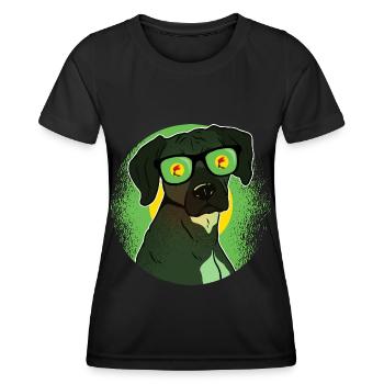 Zaire - Frauen Funktions-T-Shirt - Schwarz - Vorne - AI Model Female 172 light (172cm)