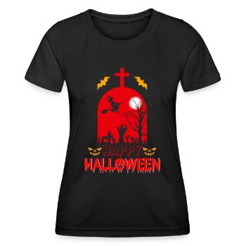 Halloween Halloween Halloween Halloween Halloween - T-shirt sport Femme - noir - Devant - AI Model Female 172 light (172cm)