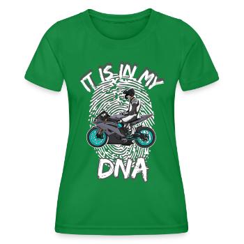 Motorcycle Lifestyle / Motorrad / Motorräder biker - Frauen Funktions-T-Shirt - Kelly Green - Vorne - AI Model Female 172 dark (172cm)