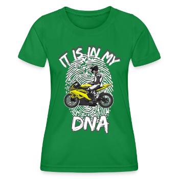 Motorcycle Lifestyle / Motorrad / Motorräder biker - Frauen Funktions-T-Shirt - Kelly Green - Vorne - AI Model Female 172 dark (172cm)
