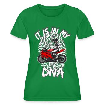 Motorcycle Lifestyle / Motorrad / Motorräder biker - Frauen Funktions-T-Shirt - Kelly Green - Vorne - AI Model Female 172 dark (172cm)