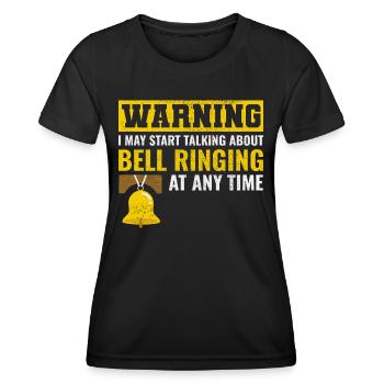 Glockenläuten Klingeln Sammler Campanologe Lustig - Frauen Funktions-T-Shirt - Schwarz - Vorne - AI Model Female 172 light (172cm)