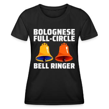 Bolognese Full-Circle Glockenläuter Hobby - Frauen Funktions-T-Shirt - Schwarz - Vorne - AI Model Female 172 light (172cm)