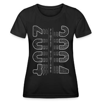 Finest Vintage 2004 Year of birth 2004 Birthday - Women's Functional T-Shirt - black - Front - AI Model Female 172 light (172cm)