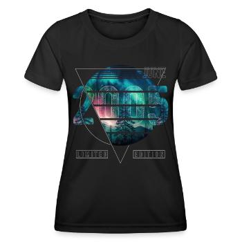 Limited Edition 2005 Juni Geburtstag Polarlicht - Frauen Funktions-T-Shirt - Schwarz - Vorne - AI Model Female 172 light (172cm)