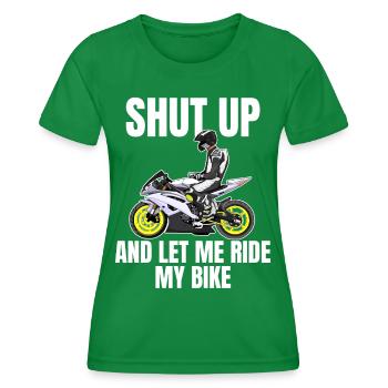 Motorcycle Lifestyle / Motorrad / Motorräder biker - Frauen Funktions-T-Shirt - Kelly Green - Vorne - AI Model Female 172 dark (172cm)