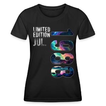 Limited Edition 1988 Juli Geburtstag Nordlichter - Frauen Funktions-T-Shirt - Schwarz - Vorne - AI Model Female 172 light (172cm)
