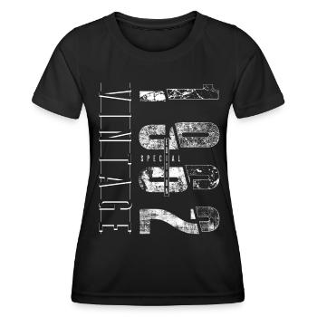 Vintage 1962 Special Edition Year of birth 1962 - Women's Functional T-Shirt - black - Front - AI Model Female 172 light (172cm)