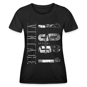 Vintage 1961 Special Edition Year of birth 1961 - Women's Functional T-Shirt - black - Front - AI Model Female 172 light (172cm)