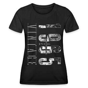 Vintage 1965 Special Edition Year of birth 1965 - Women's Functional T-Shirt - black - Front - AI Model Female 172 light (172cm)