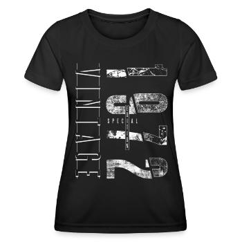 Vintage 1972 Special Edition Year of birth 1972 - Women's Functional T-Shirt - black - Front - AI Model Female 172 light (172cm)