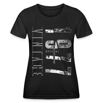 Vintage 1977 Special Edition Year of birth 1977 - Women's Functional T-Shirt - black - Front - AI Model Female 172 light (172cm)