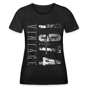 Vintage 1974 Special Edition Year of birth 1974 - Women's Functional T-Shirt - black - Front - AI Model Female 172 light (172cm)