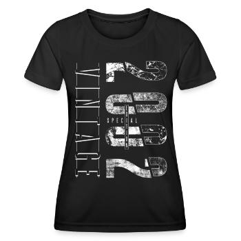 Millésime 2002 Edition spéciale Année de naissance 2002 - T-shirt sport Femme - noir - Devant - AI Model Female 172 light (172cm)