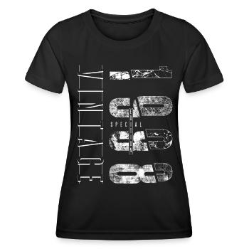 Vintage 1998 Special Edition Year of birth 1998 - Women's Functional T-Shirt - black - Front - AI Model Female 172 light (172cm)