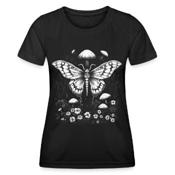 Fairycore Cottagecore Esthétique Lune Fée Grunge - T-shirt sport Femme - noir - Devant - AI Model Female 172 light (172cm)