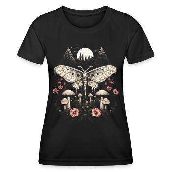 Esthétique Cottagecore Fairycore Fairy Grunge Lune - T-shirt sport Femme - noir - Devant - AI Model Female 172 light (172cm)