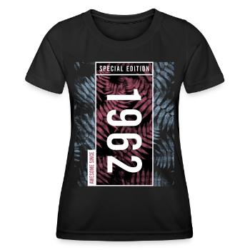 Special Edition 1962 Birthday Urban Graphic - Women's Functional T-Shirt - black - Front - AI Model Female 172 light (172cm)