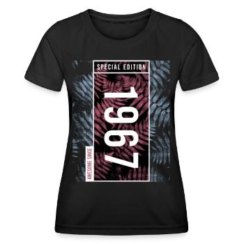 Special Edition 1967 Birthday Urban Graphic - Women's Functional T-Shirt - black - Front - AI Model Female 172 light (172cm)
