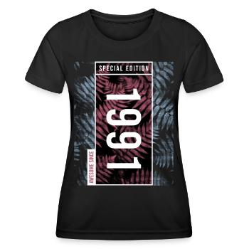 Special Edition 1991 Birthday Urban Graphic - Women's Functional T-Shirt - black - Front - AI Model Female 172 light (172cm)