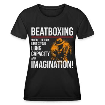 Beatboxing Culture Rythmique Beatbox Artistique Musique - T-shirt sport Femme - noir - Devant - AI Model Female 172 light (172cm)