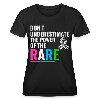 Sensibilisation aux maladies rares - T-shirt sport Femme - noir - Devant - AI Model Female 172 light (172cm)