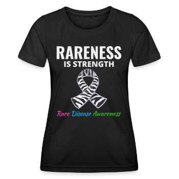 Bewusstsein für seltene Krankheiten Stärke in der Seltenheit - Frauen Funktions-T-Shirt - Schwarz - Vorne - AI Model Female 172 light (172cm)
