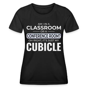 Arbeit Memes Büro-Humor Arbeitsplatz Lustig - Frauen Funktions-T-Shirt - Schwarz - Vorne - AI Model Female 172 light (172cm)