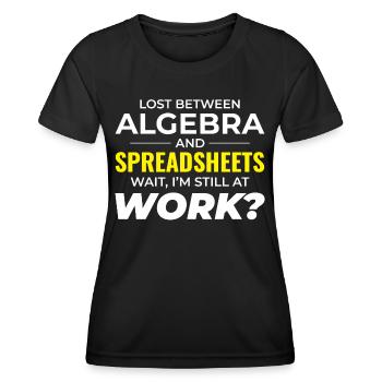 Work Memes Office-Humor Workplace Funny - Women's Functional T-Shirt - black - Front - AI Model Female 172 light (172cm)