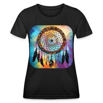 Spiritual Dream Catcher - Women's Functional T-Shirt - black - Front - AI Model Female 172 light (172cm)