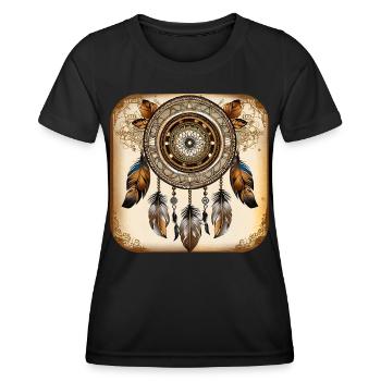 Spiritual Dream Catcher - Women's Functional T-Shirt - black - Front - AI Model Female 172 light (172cm)