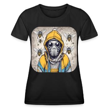 Horror Bienen Dämon - Frauen Funktions-T-Shirt - Schwarz - Vorne - AI Model Female 172 light (172cm)